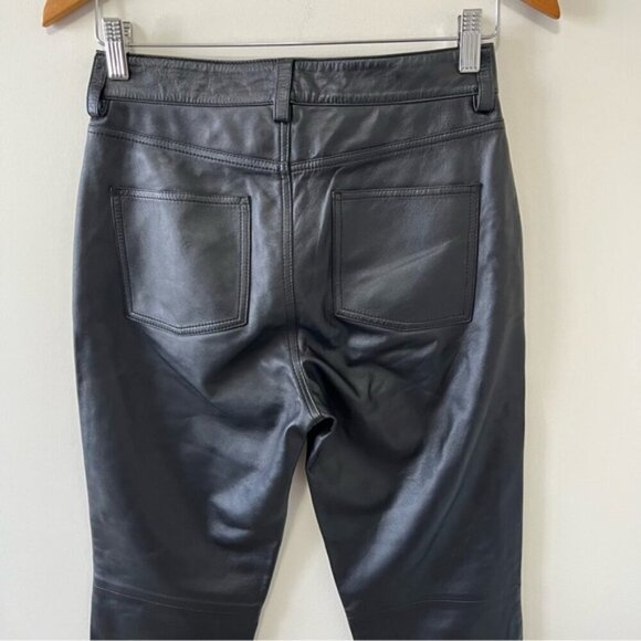 ANINE BING CONNOR GENUINE LEATHER PANT IN BLACK SIZE XS - Picture 7 of 16